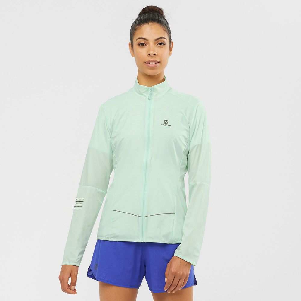 SALOMON SENSE W Philippines - Women's Jackets - Blue | 082975-YGS